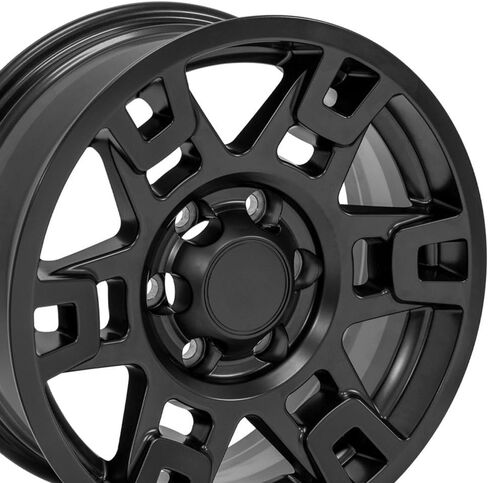 OE Wheels TY16 17 بوصة الحافات FIT 4RUNNER TRD Style 6x139.7 17x7 Matte Black - Hollander 75167 (مجموعة من 4) in Kuwait