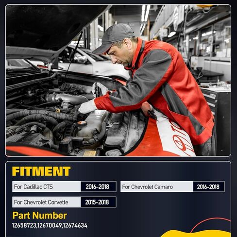 OCPTY Engine Coolant Thermostat Housing Fit for Cadillac CTS 2016-2018,for Chevrolet Camaro 2016-2018,for Chevrolet Corvette 2015-2018 Thermostat Housing Assembly Replaces 12658723 in Kuwait