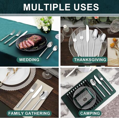 Gold 20 Piece Stainless Steel Silverware Set, Handle Flatware, Modern Mirror Finish Cutlery Set, Service for 4, Dishwasher Safe in Saudi Arabia
