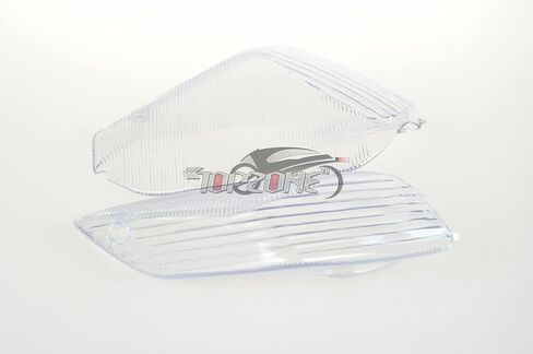 TOPZONE Compatible for Kawasaki 2006-2019 Ninja ZX-14 / ZX-14R ; 2006-2019 ZZR1400 / ZZR 1400 ABS; Front/Rear Turn Signal Blinker Lamp Light Idicator (Rear Turn Signal Lens, Smoke Lens) in Saudi Arabia