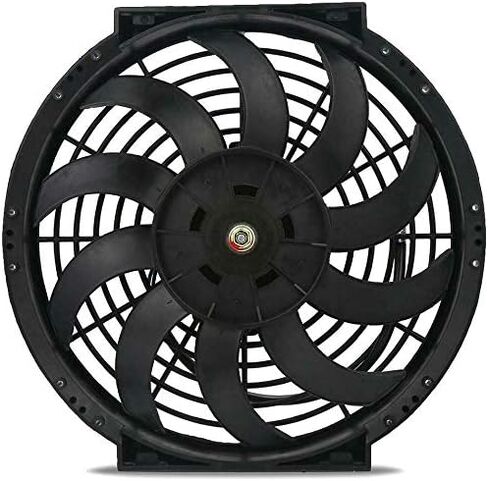 مزدوج 12-13 بوصة شاقة 130 واط عكسها مروحة التبريد الكهربائي قابلة للتعديل مسبار درجة حرارة ترموستات مفتاح الأسلاك مجموعة الأسلاك in Kuwait