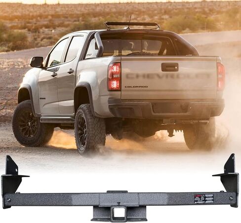 Trailer Hitch Black Steel Compatible with 2015 2016 2017 2018 2019 2020 2021 2022 Chevy Chevrolet Colorado and GMC Canyon w/2" Hitch Receiver in Saudi Arabia