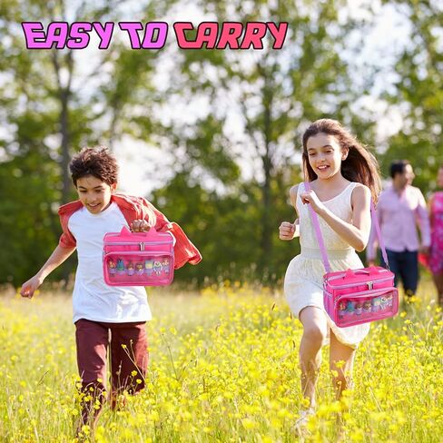 Sun3drucker Carrying Bag for Toniebox Starter Set - Carrying Case for Toniebox, Tonie Figures,Headphones and Charging Station, Portable Storage Bag with Shoulder Strap and Handle Bar (Pink) in Kuwait