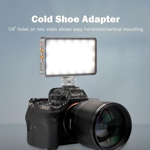 On Camera Light Kit, Portable LED Camera light, RGB Light Kit for Video Recording,108 LED 6000mAh Rechargeable CRI 97+, Portable Light for Photography Zoom Call TikTok Video Fill Light in Saudi Arabia