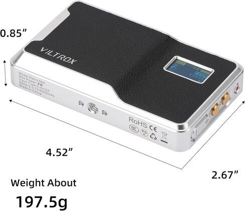 On Camera Light Kit, Portable LED Camera light, RGB Light Kit for Video Recording,108 LED 6000mAh Rechargeable CRI 97+, Portable Light for Photography Zoom Call TikTok Video Fill Light in Saudi Arabia