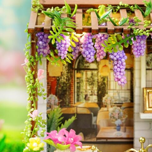 مجموعة DIY Miniature House Kit ، مجموعة Mini House Building مع حركة LED & Music ، مجموعة Miniature Kit للبالغين في سن المراهقة ، مجموعة Dollhouse ، جناح الأوركيد الأنيقة in Kuwait