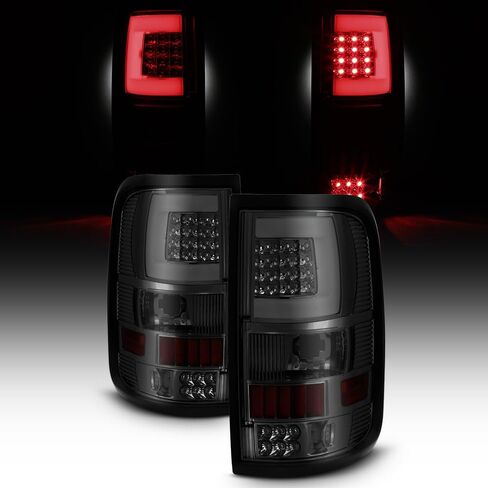 Akkon - لعام 2004 2005 2006 2007 2008 فورد F150 LED أنبوب أنبوب مصابيح ذيل أسود مصابيح الفرامل البديل in Kuwait