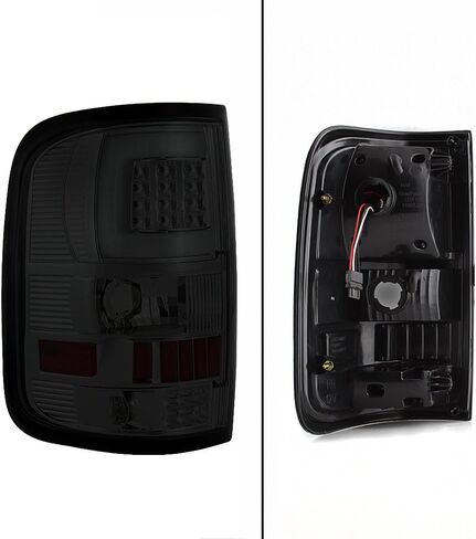 Akkon - لعام 2004 2005 2006 2007 2008 فورد F150 LED أنبوب أنبوب مصابيح ذيل أسود مصابيح الفرامل البديل in Kuwait