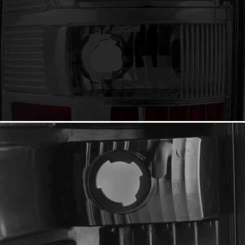 Akkon - لعام 2004 2005 2006 2007 2008 فورد F150 LED أنبوب أنبوب مصابيح ذيل أسود مصابيح الفرامل البديل in Kuwait