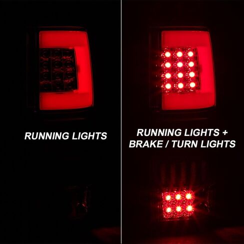 Akkon - لعام 2004 2005 2006 2007 2008 فورد F150 LED أنبوب أنبوب مصابيح ذيل أسود مصابيح الفرامل البديل in Kuwait