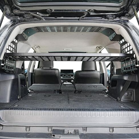 ل Toyota 4runner 2010-2024 لوحة التخزين المعيارية على الرف الخلفي جذع الأمتعة الأمتعة مول من المنظمات الجذع منظم الجذع (لوحة النافذة الجانبية) in Kuwait