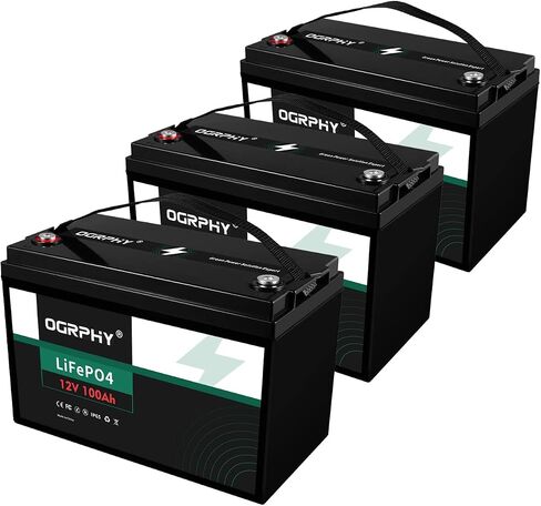 4 حزمة 12V 100AH LIFEPO4 بطارية ، 1280WH من الصف A خلايا بطارية ليثيوم مع 100A BMS ، 5000+ دورات عميقة للربع ل RV ، محرك التصيد ، طاقة شمسية ، لعبة الجولف ، تطبيقات البحرية وخارج الشبكة in Saudi Arabia
