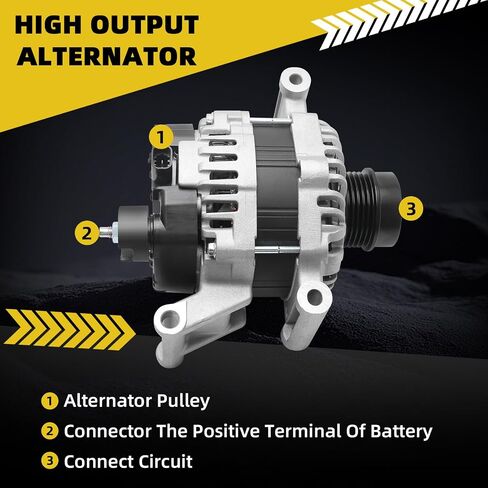 13534118 13506528 المولد متوافق مع Chevy Cruze 1.4L 2016-2019 Malibu 1.5L 2016-2020 12V 130A CW 5-GROOVE DECOUPLER PULLEY يحل محله 13515942 13513504 44002 A5TV0181 A5TV0182 AL8896X in Saudi Arabia
