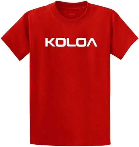 Joe's USA Koloa Surf Koloa-Text Logo Heavy Cotton T-Shirts in Regular, Big and Tall Sizes in Saudi Arabia