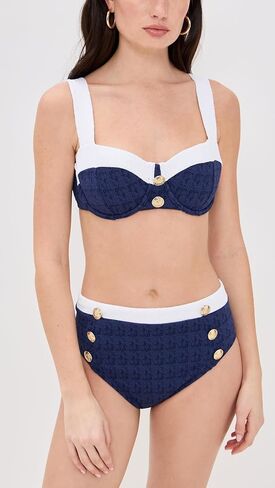 L'AGENCE Women's Vanessa Colorblock Chic High Waisted Bottoms in Saudi Arabia