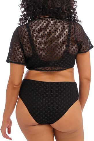 Elomi Bazaruto Mid Rise Swim Brief (ES800672),UK 24,Black in Saudi Arabia