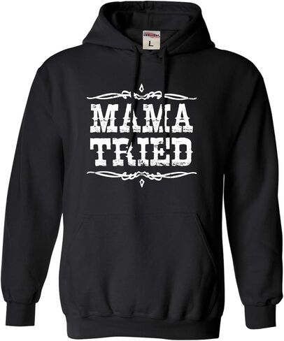 Go All Out Mama Tried Retro Country Music Mens Women Sweatshirt Hoodie in Saudi Arabia