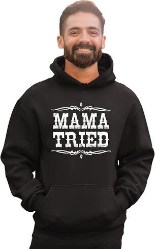 Go All Out Mama Tried Retro Country Music Mens Women Sweatshirt Hoodie in Saudi Arabia
