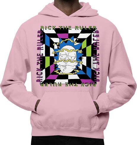 Rick The Ruler Men's and Women's Pullover Hoodie, Unisex Hooded Sweatshirt in Saudi Arabia