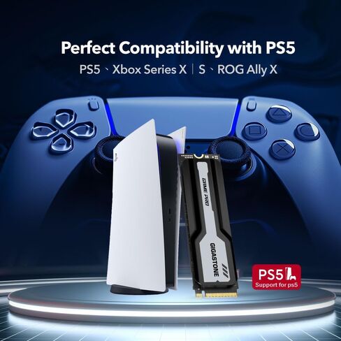 GIGASTONE M.2 SSD 500GB PCIe 4.0 NVMe SSD Internal Gaming Solid State Hard Drive Upgrade PC Laptop PS5 Storage Turbo Speed Response for Gamers 3D Rendering 4K 8K Video Editing Creators up to 5,000MB/s in Saudi Arabia