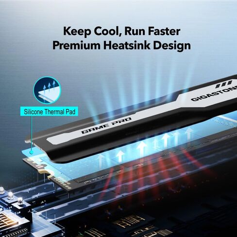 GIGASTONE M.2 SSD 500GB PCIe 4.0 NVMe SSD Internal Gaming Solid State Hard Drive Upgrade PC Laptop PS5 Storage Turbo Speed Response for Gamers 3D Rendering 4K 8K Video Editing Creators up to 5,000MB/s in Saudi Arabia
