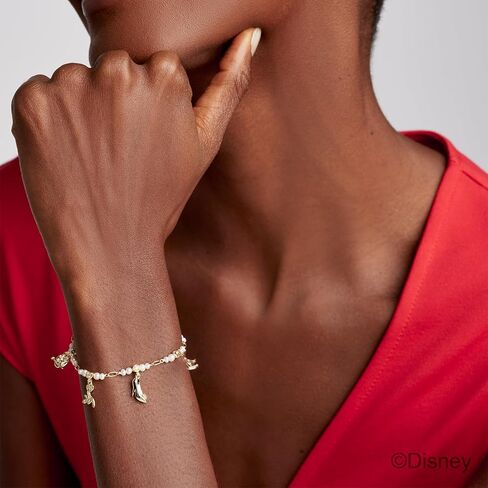 Kendra Scott Disney Princess Charm Bracelet in White Mix, 14k Gold-Plated Brass, Fashion Jewelry for Women in Saudi Arabia