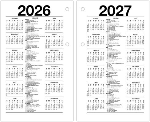 AT-A-GLANCE 2026 Desk Calendar Refill, Daily, 3.5" x 6", Standard, Loose-Leaf, QuickNotes (E5175026) in Saudi Arabia