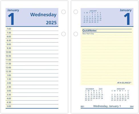 AT-A-GLANCE 2026 Desk Calendar Refill, Daily, 3.5" x 6", Standard, Loose-Leaf, QuickNotes (E5175026) in Saudi Arabia