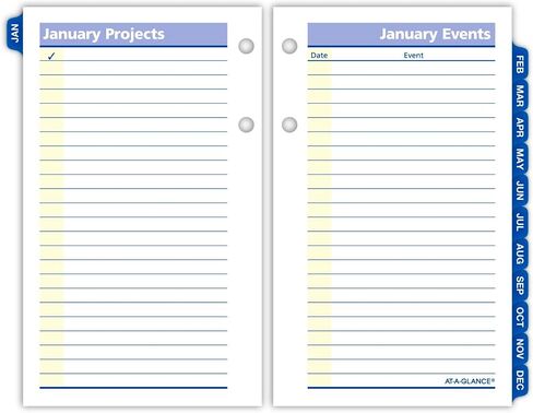 AT-A-GLANCE 2026 Desk Calendar Refill, Daily, 3.5" x 6", Standard, Loose-Leaf, QuickNotes (E5175026) in Saudi Arabia