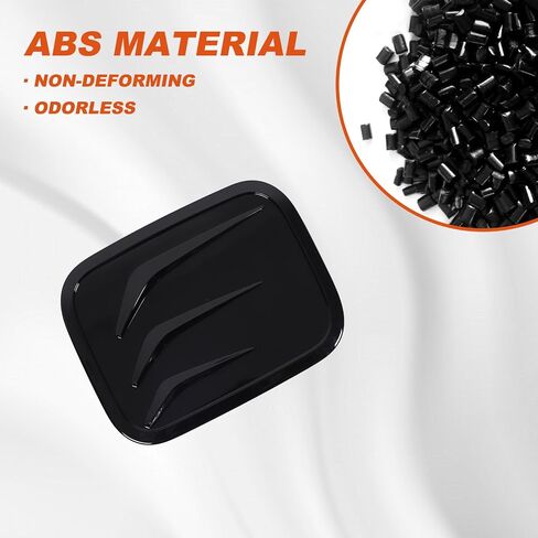 Car Fuel Tank Cap Cover Trim Compatible with Toyota Grand Highlander 2024 2025,Black ABS Gas Tank Cap Fuel Filler Door Cover Trim Exterior Accessories 1PCS (Glossy Black) in Kuwait
