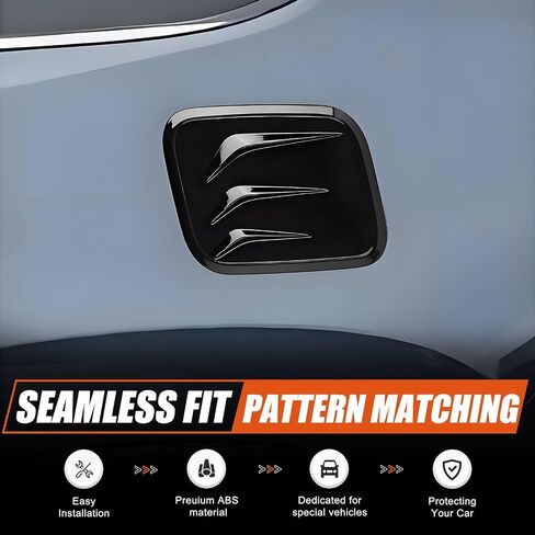 Car Fuel Tank Cap Cover Trim Compatible with Toyota Grand Highlander 2024 2025,Black ABS Gas Tank Cap Fuel Filler Door Cover Trim Exterior Accessories 1PCS (Glossy Black) in Kuwait