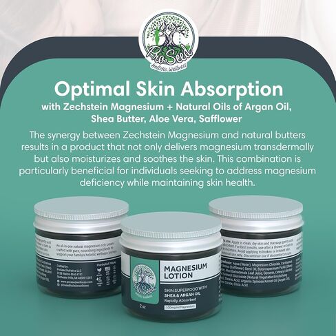 Handmade Organic Lavender Magnesium Lotion - Body Rub for Bedtime Care - Essential for Kids, Pregnant Women, Toddlers & Moms - Moisturizes & Hydrates Legs, Feet & Body - 2oz Glass Jar in Kuwait
