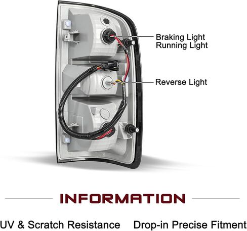 نماذج Jsboya Halogen Tail Light Fits لعام 2015-2022 Chevy Colorado الخارجي الخلفي التجميع الخليط OE الاستبدال المباشر مع مصباح الذيل فرامل المصابيح LH (جانب السائق الأيسر) 84169777 GM2800270 in Saudi Arabia