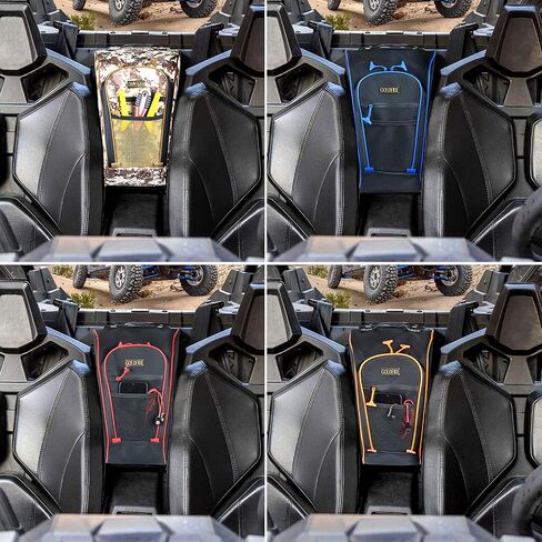 حقيبة تخزين Goldfire RZR Pro XP ، حقيبة مقعد CAND CAB CAB UTV 1680D DEARENTANT SHIPTANT SHIPTANT TOOLLAIRER BAS For Polaris Pro XP / 4 2020-2025 (الأنابيب الحمراء) in Saudi Arabia