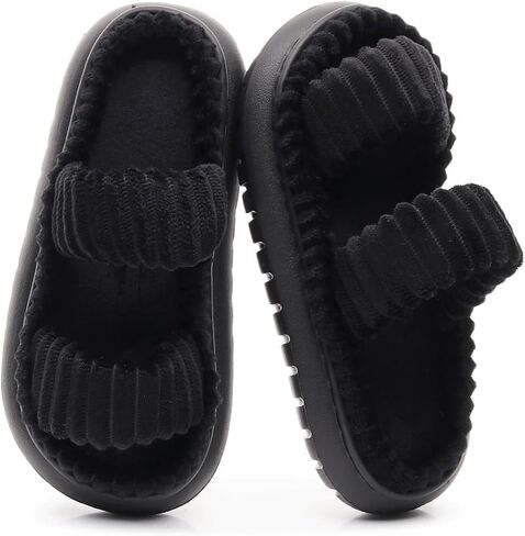 نعال غامضة للنساء مفتوحة إصبع القدم مريح ذاكرة رغوة غرفة نوم أحذية منزل in Saudi Arabia