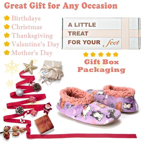 النعال للنساء الداخليين غير المنقوشين ، جوارب شبطة غامضة مع قبضة ، أحذية منزل دافئة في فصل الشتاء ، هدايا مريحة للنساء in Kuwait
