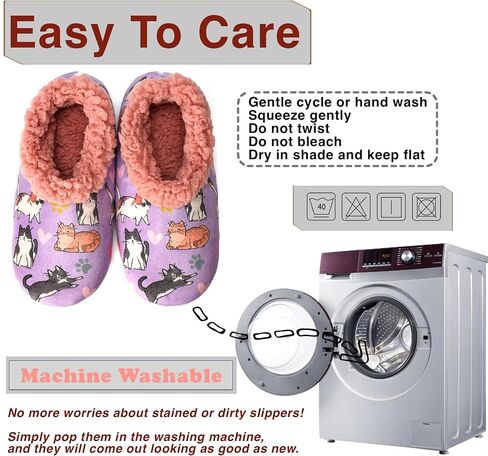 النعال للنساء الداخليين غير المنقوشين ، جوارب شبطة غامضة مع قبضة ، أحذية منزل دافئة في فصل الشتاء ، هدايا مريحة للنساء in Kuwait