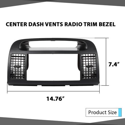 Air Vents Upper Center Dash Trim Trim متوافق مع Toyota Camry 2002 2003 2004 2005 2006 Gray in Kuwait