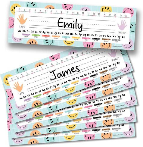 36 Name Tags for Classroom Desks - 14.5 x 4" Desk Name Plates for Classroom, Student Name Tags for Desk Kindergarten, Preschool, 1st, 2nd and 3rd Grade - Crayon Classroom Decor in Saudi Arabia