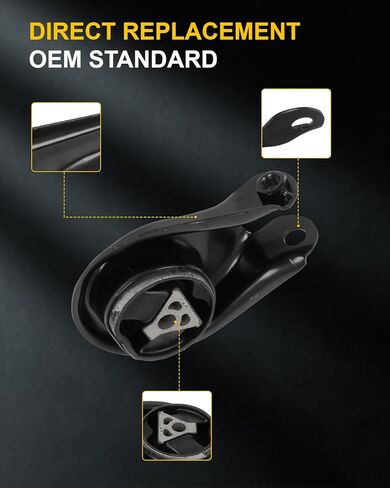 مجموعة محرك محرك محرك OCPTY وتركيب جبل التثبيت مجموعة متوافقة مع MAZDA 3 2010-2013 ، 5 2012-2015-[L4 2.5L ، ناقل حركة أوتوماتيكي] # A4444 ، A4405 ، A4418 ، A4421 (4pcs) in Kuwait