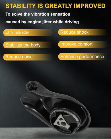 مجموعة محرك محرك محرك OCPTY وتركيب جبل التثبيت مجموعة متوافقة مع MAZDA 3 2010-2013 ، 5 2012-2015-[L4 2.5L ، ناقل حركة أوتوماتيكي] # A4444 ، A4405 ، A4418 ، A4421 (4pcs) in Kuwait