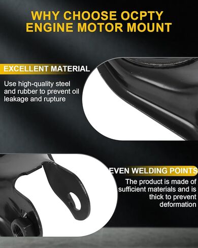 مجموعة محرك محرك محرك OCPTY وتركيب جبل التثبيت مجموعة متوافقة مع MAZDA 3 2010-2013 ، 5 2012-2015-[L4 2.5L ، ناقل حركة أوتوماتيكي] # A4444 ، A4405 ، A4418 ، A4421 (4pcs) in Kuwait