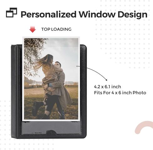 ألبوم صور صغير 4x6 صورة 36 جيوب غلاف بلاستيكي قابل للتخصيص ، كتاب صور محمولة مصغرة 4x6 صور لعائلة الزفاف والسفر (الأزرق) in Kuwait