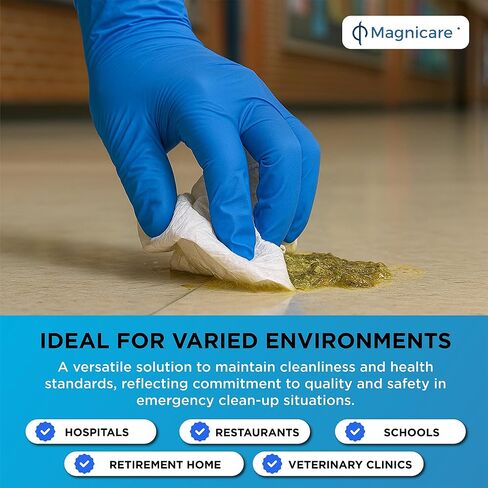 مجموعة أدوات الانسكاب للاستجابة الأولى في حقيبة - متوافقة مع إدارة السلامة والصحة المهنية | مجموعة تنظيف مسببات الأمراض والقيء المنقولة بالدم: استجابة شاملة للسوائل الجسدية، مثالية للمدارس والمطاعم والعيادات. in Kuwait