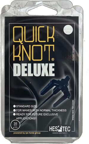Quick Knot® Deluxe | Plaiting Tool | Mane Clip for Braids | Suitable for Horses and Ponies | Reusable (XL, White) in Kuwait