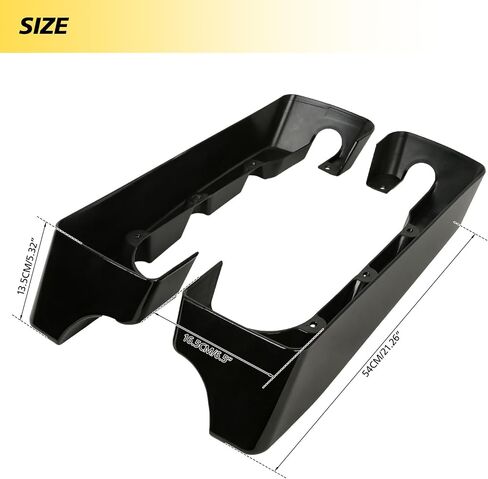 XFMT Motorcycle 4" Stretched Hard Saddlebags Extensions For Harley Touring Road King Street Glide Road Glide Electra Glide 1994-2013 Straight Saddle Bags in Saudi Arabia