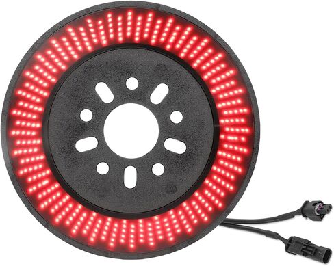 Suparee Spare Tyre Brake Light لـ JE-EP Wrangler 2018-2025 JL ، تصميم سوداء سوداء ، قابس ويلعب LED LED 3rd Third Brake Light مع 360 PCS Super Bright LED ، تصميم فني عريض ، أحمر ، أحمر in Saudi Arabia