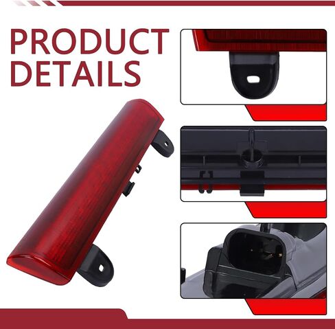 LED 3rd High Mount Brake Light ، متوافق مع 2000-2006 Chevy Suburban 1500/2500 Tahoe GMC Yukon 1500/2500 فرامل فرامل خلفية توقف مصباح الذيل مع ضوء البضائع #15170955 923-203 S47001 in Kuwait