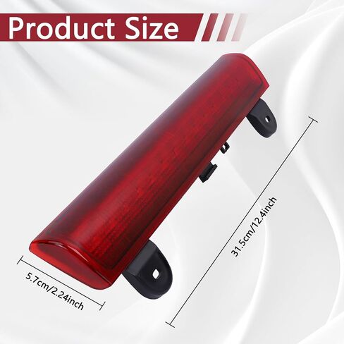 LED 3rd High Mount Brake Light ، متوافق مع 2000-2006 Chevy Suburban 1500/2500 Tahoe GMC Yukon 1500/2500 فرامل فرامل خلفية توقف مصباح الذيل مع ضوء البضائع #15170955 923-203 S47001 in Kuwait