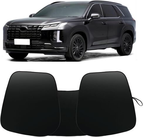 ظل أشعة الشمس للسيارة الزجاج الأمامي FIT HYUNDAI PALISADE 2020-2025 ظلال النوافذ 240T طائرة من طراز Polyester Gindshiel in Kuwait